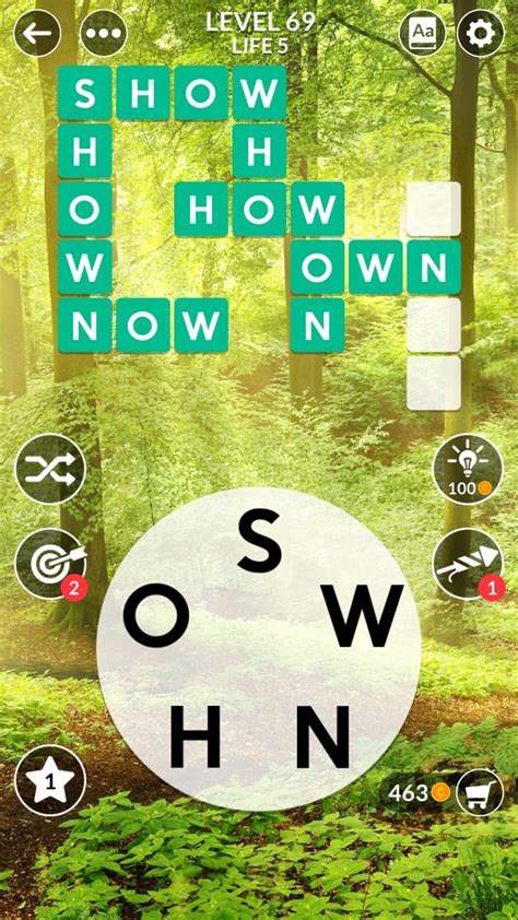 Wordscapes Level 69 .